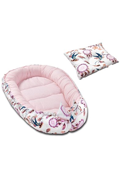 Kidizi Cosulet bebelus pentru dormit Baby Nest + pernuta plagiocefalie Swallows