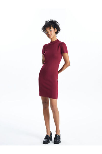 LC Waikiki Half Turtleneck Women's Knitwear Dress