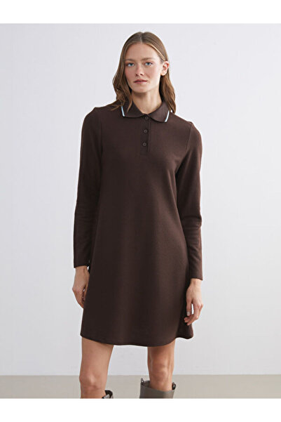 LC Waikiki فستان قصير بياقة بولو