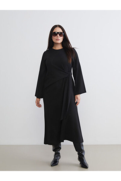 LC Waikiki Esvab • Modern & Distinctive Plus Size Zero Roba Collar Gathered D...