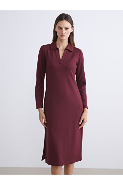 LC Waikiki I Plus Size Turn-Down Roba Collar Bodycon Dress from Freezen Store