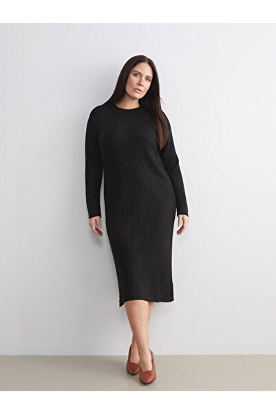 LC Waikiki Quality Pieces from Çelebi Store Round Neck Knitwear Dress