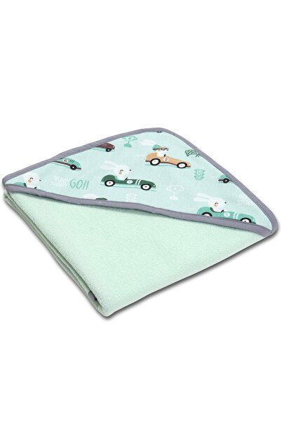 Kidizi Prosop bebe din bumbac cu gluga 90x90 cm Husty Rabbit, potrivit de la ...