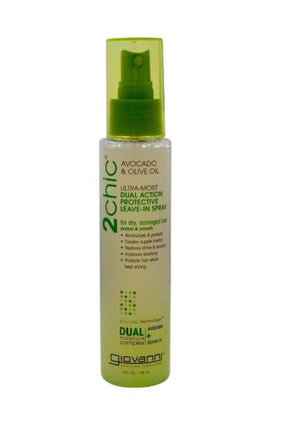 Giovanni Two Chic Ultra Dual-Action Leave-In Spray with Avocado & Olive Extracts, 118 ml