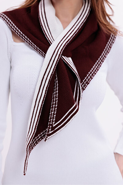 saint majesta Γυναικείο Φουλάρι Διπλής Όψης Ακρυλικό Μαλακό Χειμερινό