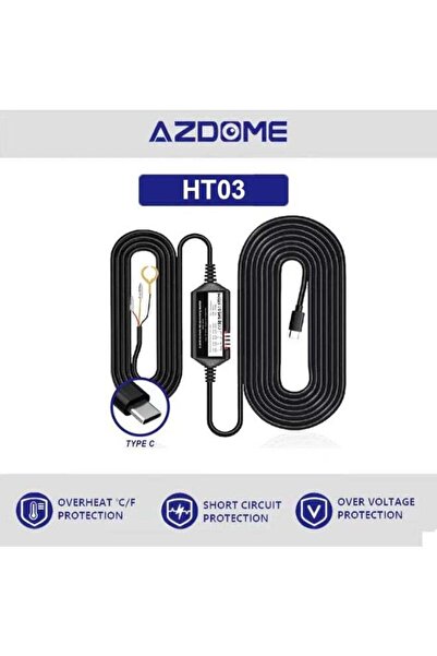 AZDOME طقم توصيل مباشر HT03 من النوع C لكاميرات لوحة القيادة، وضعية ركن السيا...