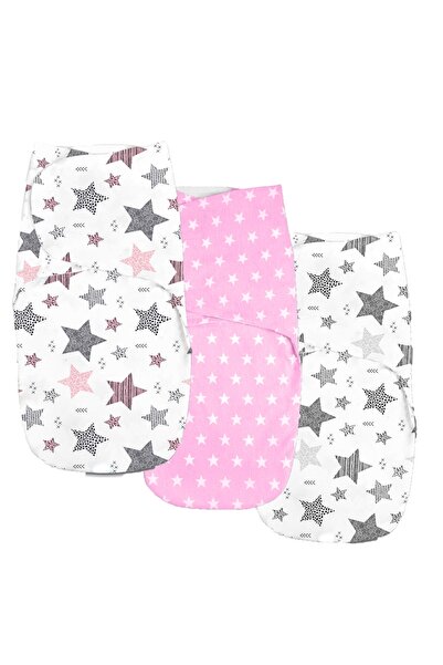 Kidizi Set 3 sisteme de infasat duble cu interior din flanel 0-3 luni All Pin...