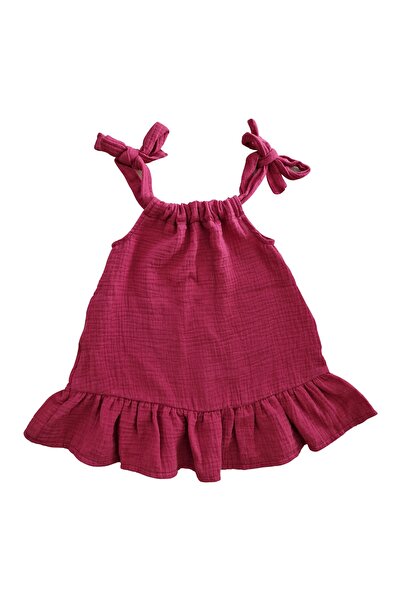 Kidizi Муселинова рокля Allegra с регулируеми презрамки 3-4 години, чили