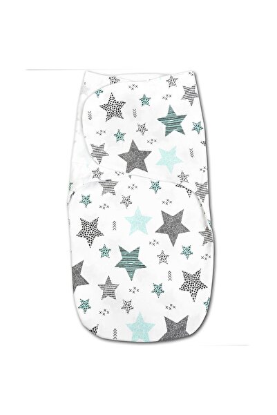 Kidizi Sistem de infasat dublu cu interior din flanel 0-3 luni All Mint Stars