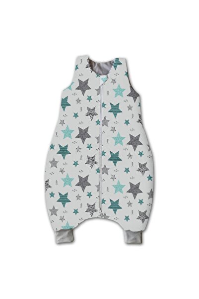 Kidizi Sac de dormit cu picioare pentru copii 18-36 luni All Mint Stars, 1 tog