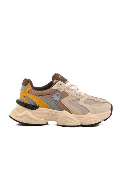 United Colors of Benetton Bn-11121 g Beige-Khaki Women's Sports Shoes