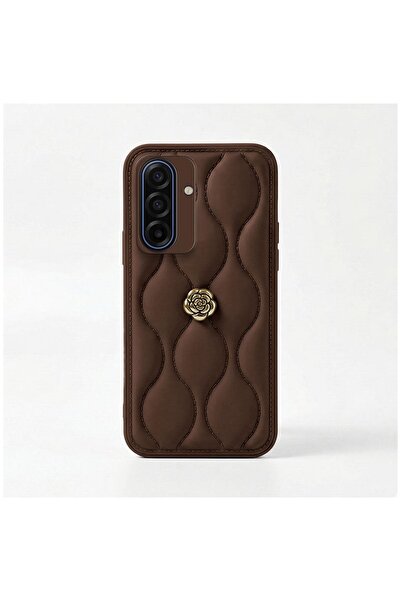 Zebana حافظة متوافقة مع هاتف سامسونج جالاكسي A17، حافظة جلدية كاميليا باللون ...