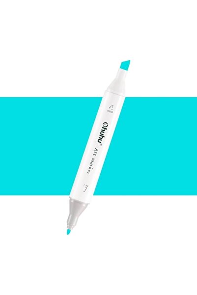 Ohuhu Marker cu vârf dublu pe bază de alcool Oahu, albastru glacial