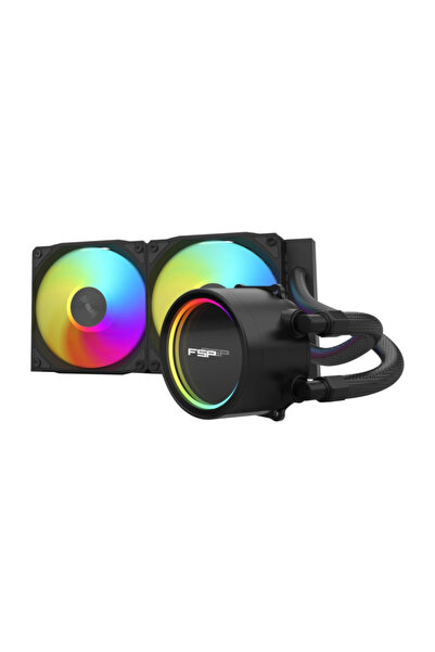 FSP Ae24-b، 240 مم، Argb، 2 مروحة، (متوافق مع lga1851/1700/1200/am4/am5)، تبر...