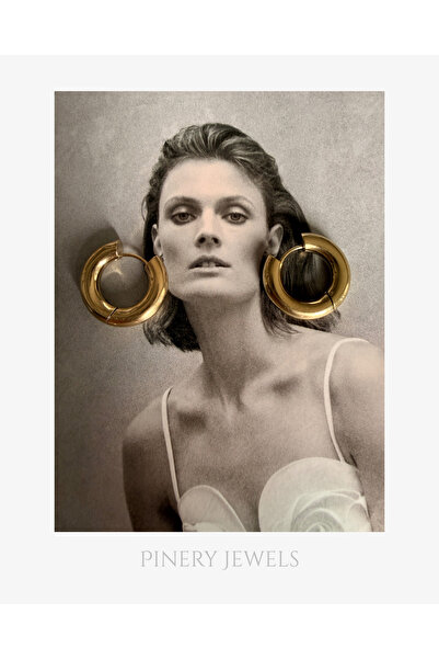 Pinery Jewels C Hoop Stainless Steel Earrings Pair