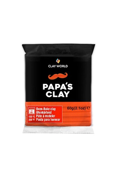Clay World Argilă polimerică Papa's Clay, 60g, portocaliu