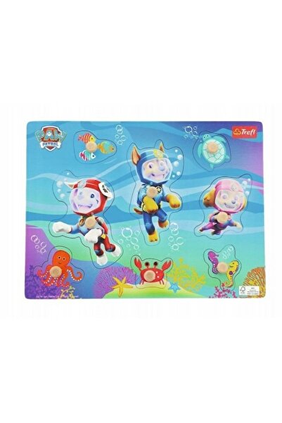 Trefl Puzzle din lemn Patrula Cățelușilor, Trefl, 30 x 22,5 cm, multicolor, 8...