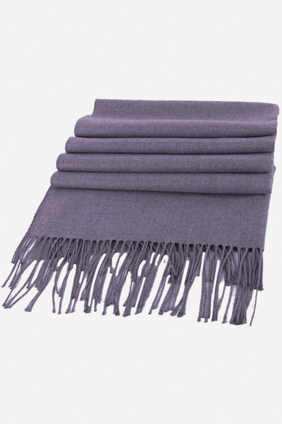 Alice Women's scarf, imitation cashmere, thin, cold season, with fringes,
