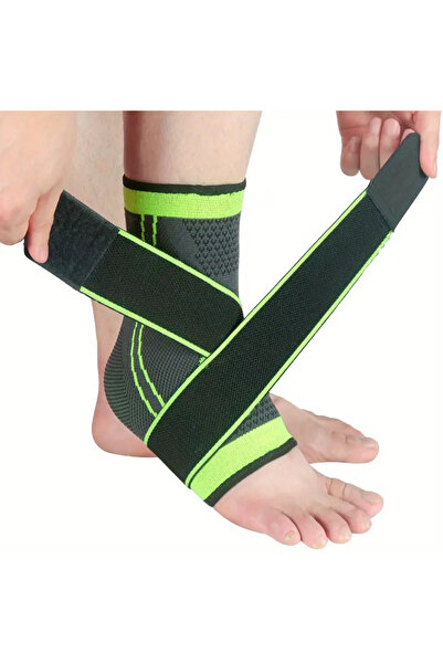 G Glixicom Fasa Elastica pentru Glezna Ajustabila cu Banda Velcro pentru Protectie si Sustinere Marime Universa