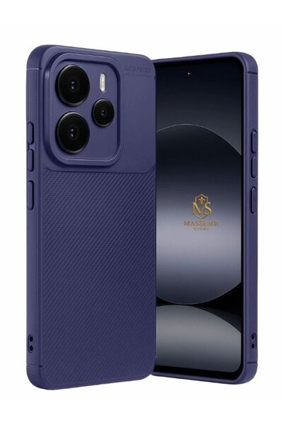 Massemr حافظة Xiaomi Note 14 5G ذات تركيز تلقائي، غطاء كربوني ممتص للصدمات، و...