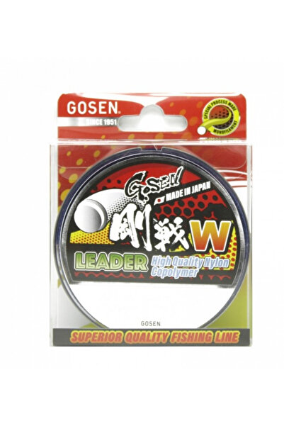 GOSEN خيط صيد W Leader 100 F.C Shock Leader Misina 50 متر أبيض 0.47 مم
