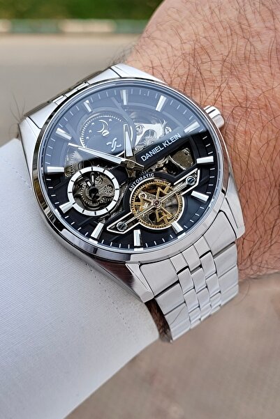 Daniel Klein Kadranı Siyah Kordonu Gri Renk Ayarlanabilir Kordonlu 43 mm Fonk...