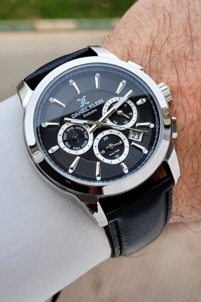 Daniel Klein Kasası Gri Kordonu Siyah Renk Ayarlanabilir Kordonlu 43 mm Fonks...