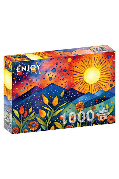 Enjoy Puzzle Puzzle 1000 de piese Bucură-te de apusul de soare și ploaie
