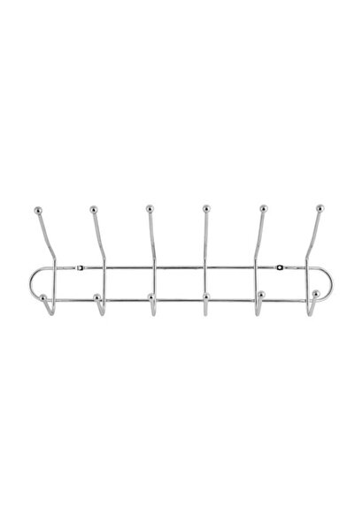 ROYALFORD 6-Hook Metal Hanger Silver
