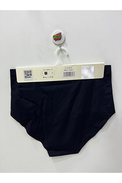 Belvü سروال داخلي نسائي أسود عالي الخصر مقطوع بالليزر لا يترك أثراً