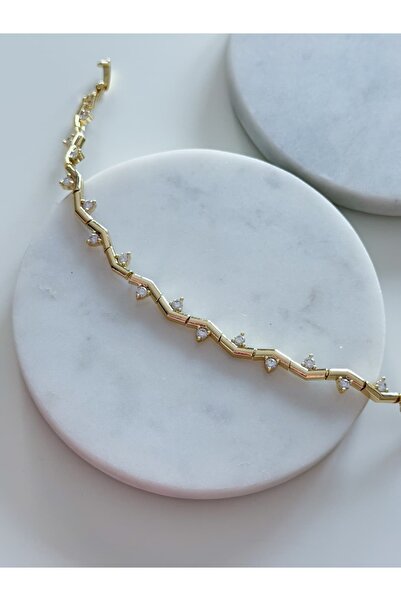 CHARMLUCKY ÖZEL SERİ KALPLİ ZİGZAG BİLEKLİK