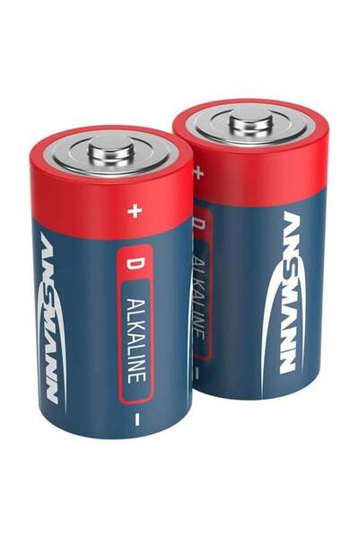 ANSMANN بطارية قلوية أحادية من النوع D بجهد 1.5 فولت من نوع LR20