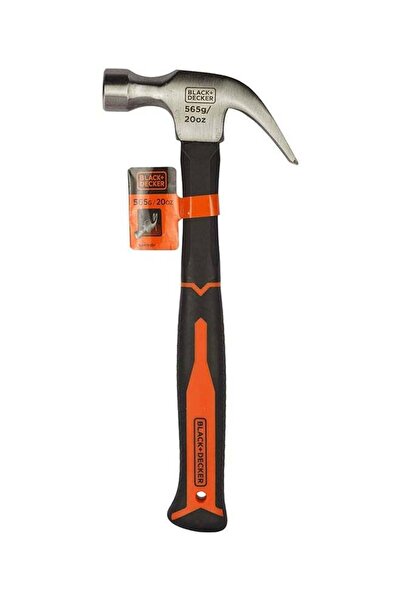 Generic مطرقة بلاك آند ديكر بمخلب معدني ومقبض من مادة ثنائية من الألياف الزجا...