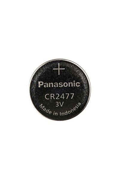 PANASONIC CR2477 Button Battery, 3V, 24.5mm Diameter