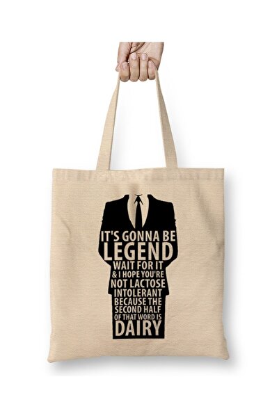 Toyaso How I Met Your Mother Λεγενδαρική λευκή υφασμάτινη τσάντα με μακρύ χερ...