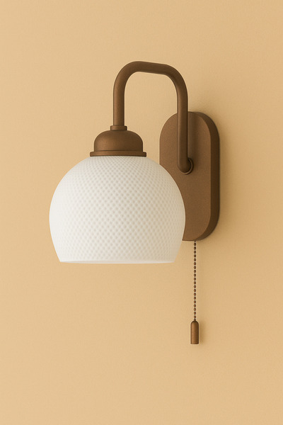 Limon 3D Desing Modern Nosta Aplik | Dekoratif Gövde | İpli Anahtarlı | Minimal Duvar Lambası