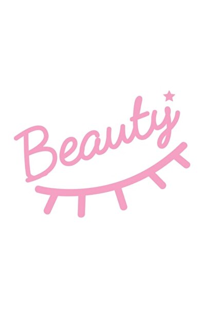 Oracal Decorative Sticker 'Beauty' for Beauty Salon, 47×65 cm, Pink,