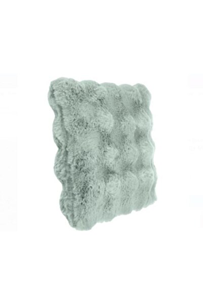 OEM Faux Fur Decorative Cushion with Embossed Pattern for Sofa 40x40cm