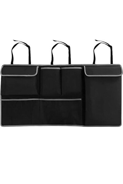 Alikommerce AK Trunk Organizer Bag, Universal, Waterproof, Durable, Headrest Attachment - Black