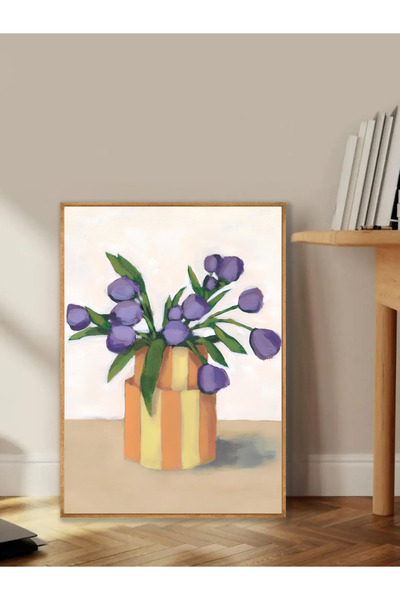 Tuba Decor Tablo dintr-o singură bucată cu rame din lemn pentru sufragerie, s...