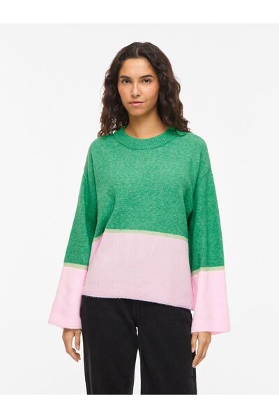 VILA Strickpullover VIBONNIE Rundhals