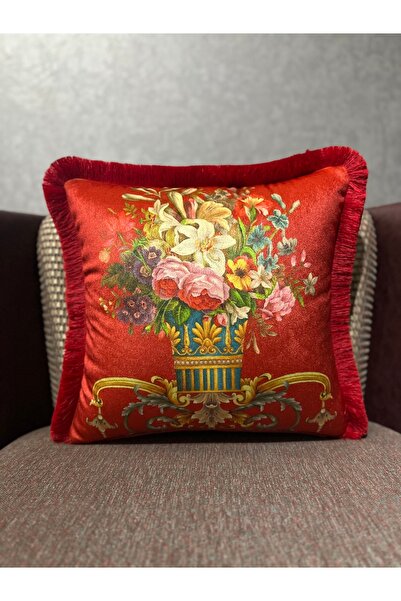 Fabricland Husă de pernă decorativă din catifea de mătase importată, cu model...