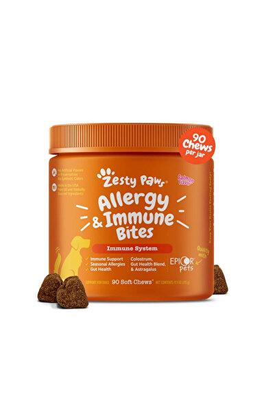 Zesty Paws Dog Allergy & Immune Bites – Salmon – 90ct