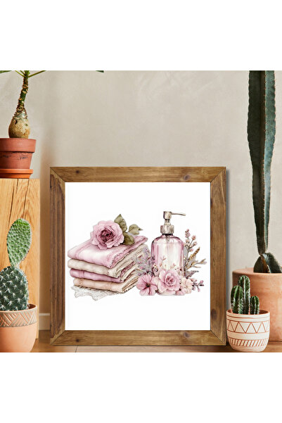 Tuba Decor Ahşap Çerçeveli Kare Tablo