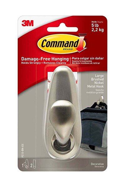 Generic Command FC13-BN Forever Classic Hook, Large, Bronze, Holds 2.2 Kg, 1 hook with 2 strips