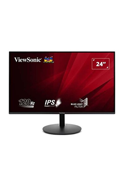 ViewSonic 24in FHD 120Hz IPS Borderless Monitor, Eco Mode, Low Blue Light - Black