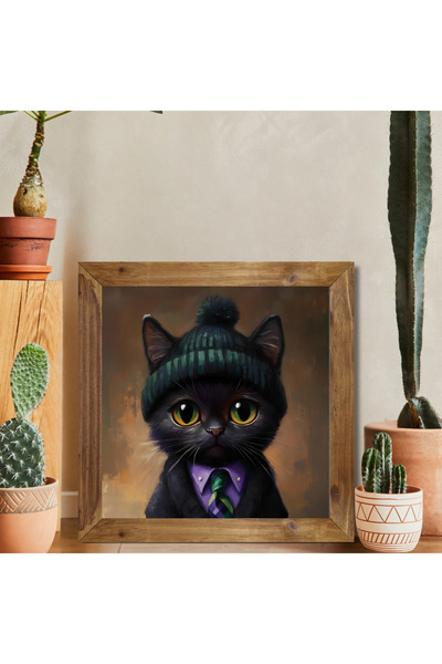 Tuba Decor Tablou pătrat cu rama din lemn