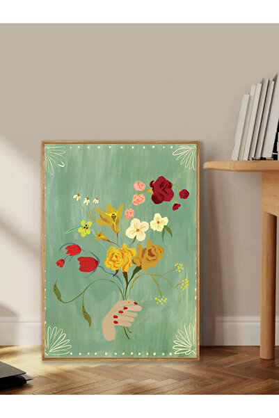 Tuba Decor Tablo dintr-o singură bucată cu rame din lemn pentru sufragerie, sufragerie, bucătărie