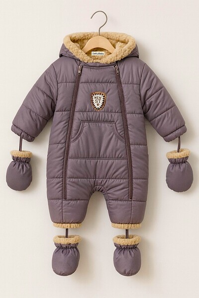 DeKuBaby Yeni Sezon Özel Tasarım Figürlü Cepli Kapüşonlu Bebek-Çocuk Kozmonot...