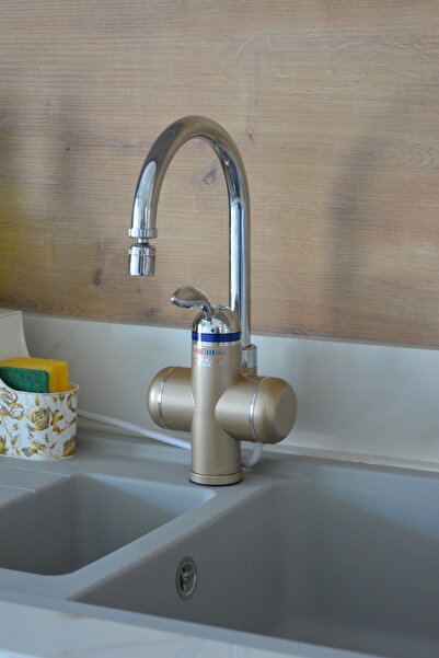 Sıcak Musluk Electric Instant Water Heater Thermal Water Heater Faucet Sink Mounted Asg-1G - Rotating Head
